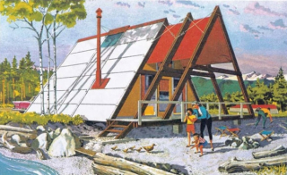  История треугольного дома-шалаша с А-образным каркасом в Америке и за ее пределами